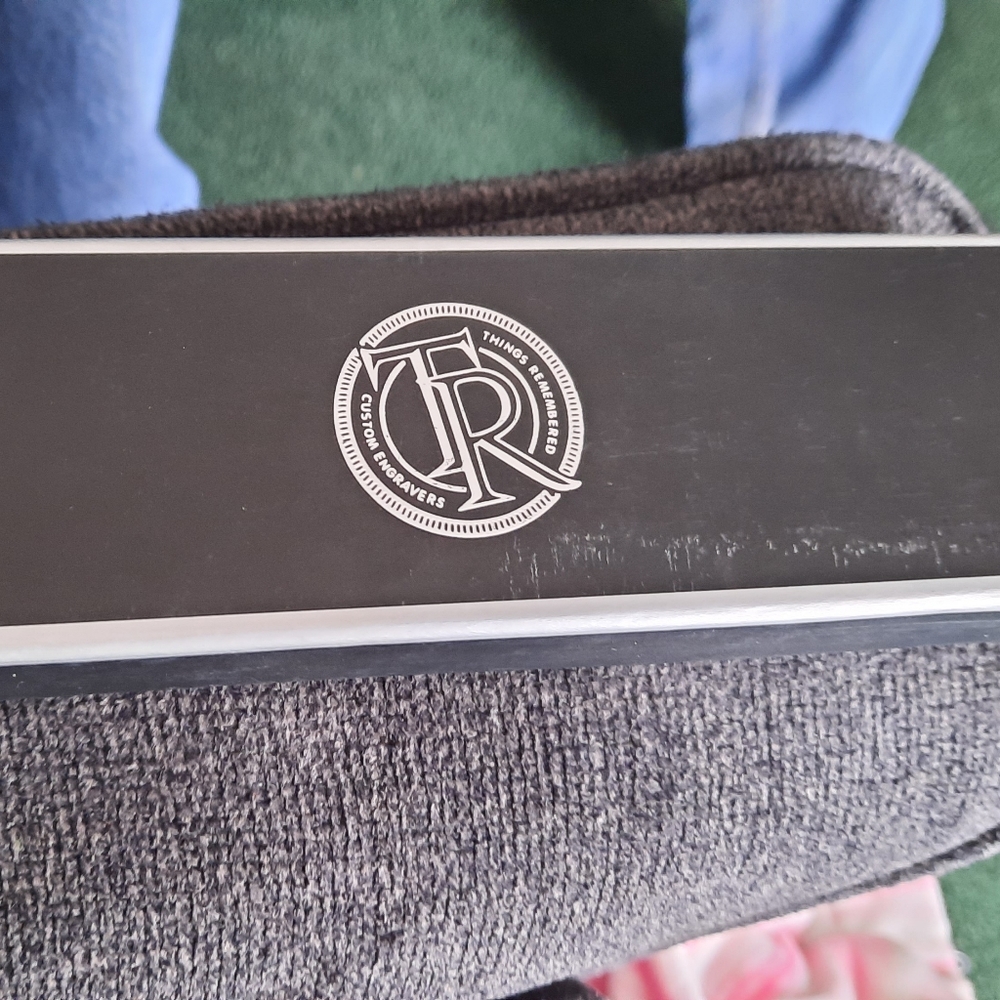 Things Remembered Ren's Black Chain Stainless Steel Bracelet